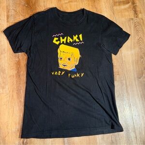 Chaki Very Funky’ Aicd LSD eyes Shrooms Face Punk Soft Feel Shirt Grunge sz Med